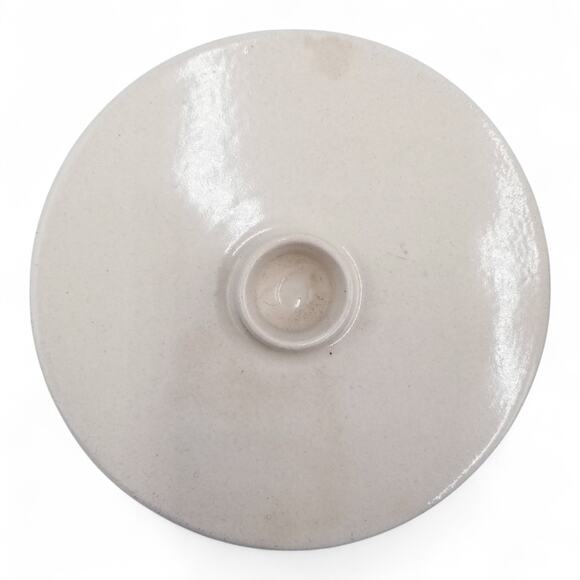 MARSHALL POTTERY Blue Stripe E.J. HUMPHRIES Tortilla WrMr w/Lid Marshall TX RARE - Picture 6 of 8